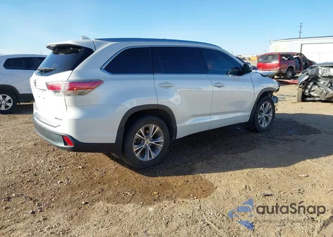 2014 Toyota Highlander Xle V6 from USA, damaged, VIN 5TDJKRFH6ES023416